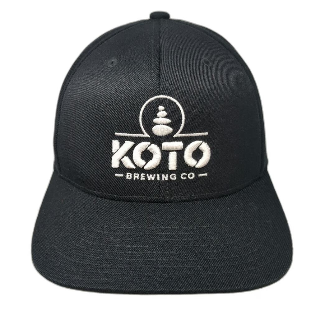 Yupoong Snapback Black One Size Koto Brewing Co Wool Blend 110 Flexfit Hat